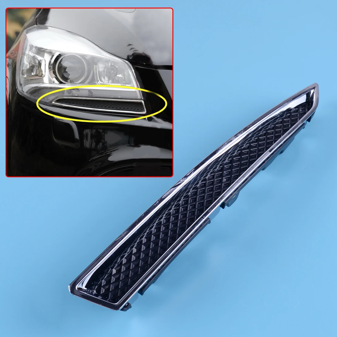 

DWCX автомобиль ABS правая фара Нижний Кронштейн отделка Литье DV45-8228-AA 27x3 см подходит для Ford Escape 2013 2014 2015 2016