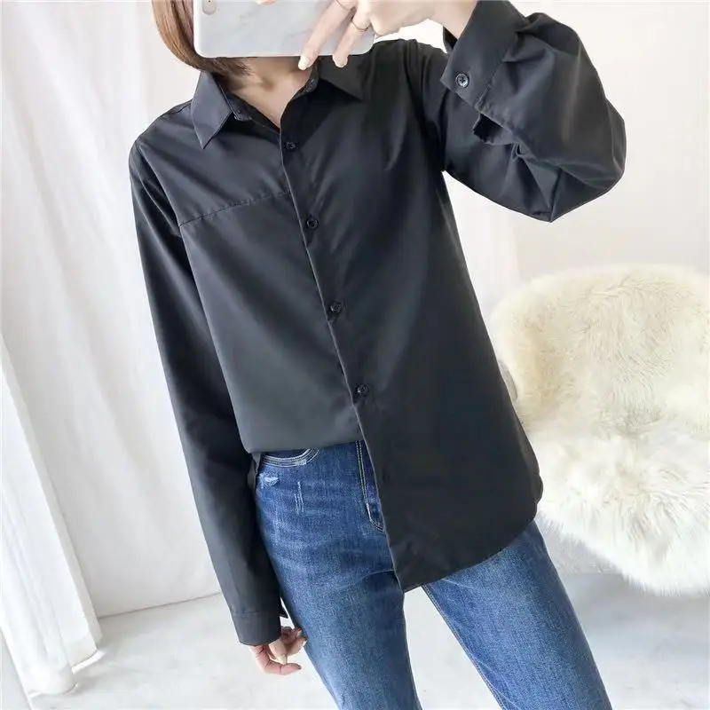 

Ladies Casual Shirt Long-sleeved Loose Breathable Wicking Sports and Fitness Blouse Top