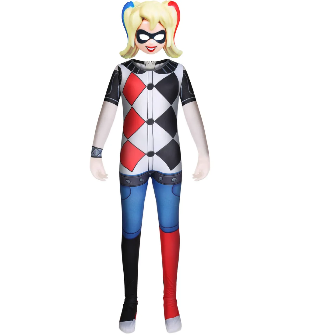 Самоубийство Harley Quinn костюм для Хэллоуина клоун женский Аниме Косплей