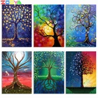 Алмазная 5D Вышивка сделай сам, пейзаж, цветной цветок, Алмазная мозаика, вышивка крестиком, украшение для дома sp814