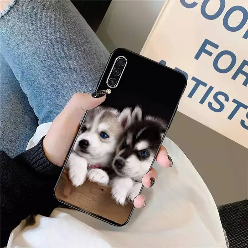

Husky cute dog lovely animal Phone Case For Samsung galaxy S 9 10 20 A 10 21 30 31 40 50 51 71 s note 20 j 4 2018 plus