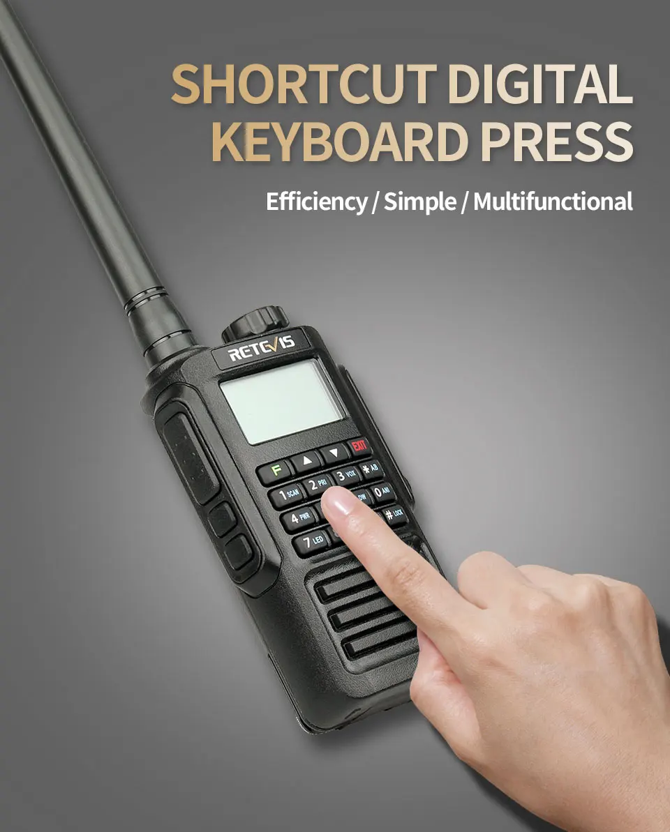 IP67 водонепроницаемый Walkie Talkie RETEVIS RT87 профессиональный большой диапазон 5 Вт UHF(или VHF) Hands Free FM Двухстороннее Радио рация