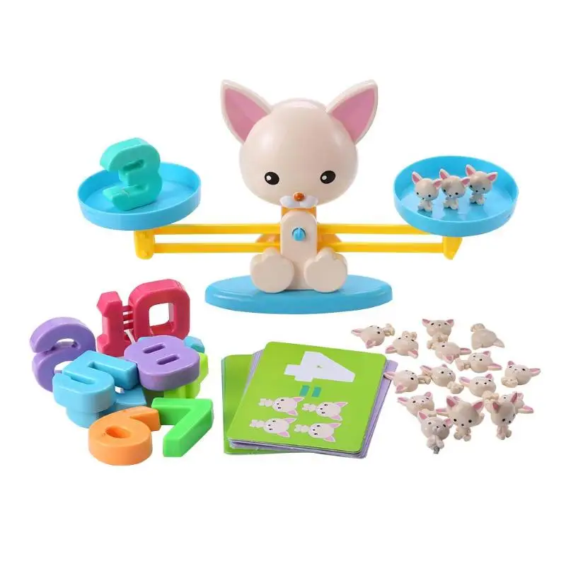 

Digital Balance Toy Early Learning Addition Subtraction Children Math Scale Toys Clear Texture Strong Durable Bright Color