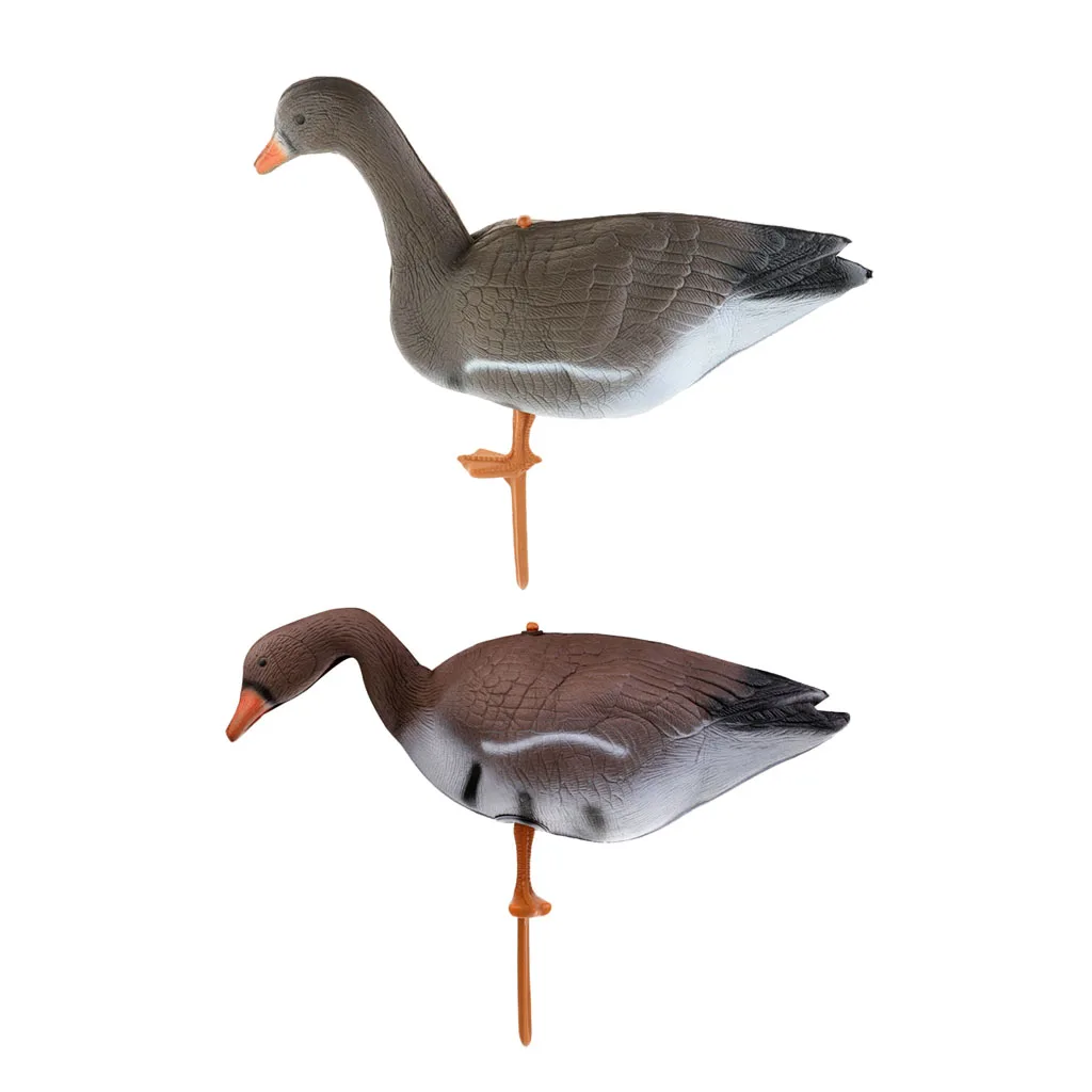 2x наружные полноразмерные приманка для охоты на гусей 3D мишень украшения садовых