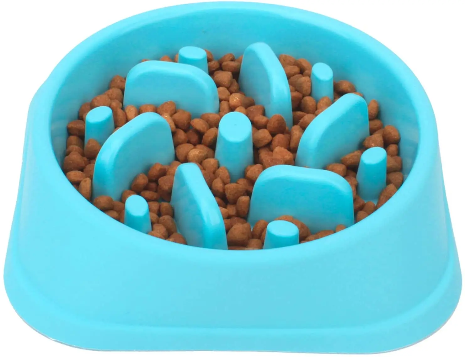 

Durable Dog Slow Feeder Bowl Non Slip Puzzle Bowl Anti-Gulping Pet Slower Food Feeding Dishes-Interactive Bloat Stop Dog Bowls