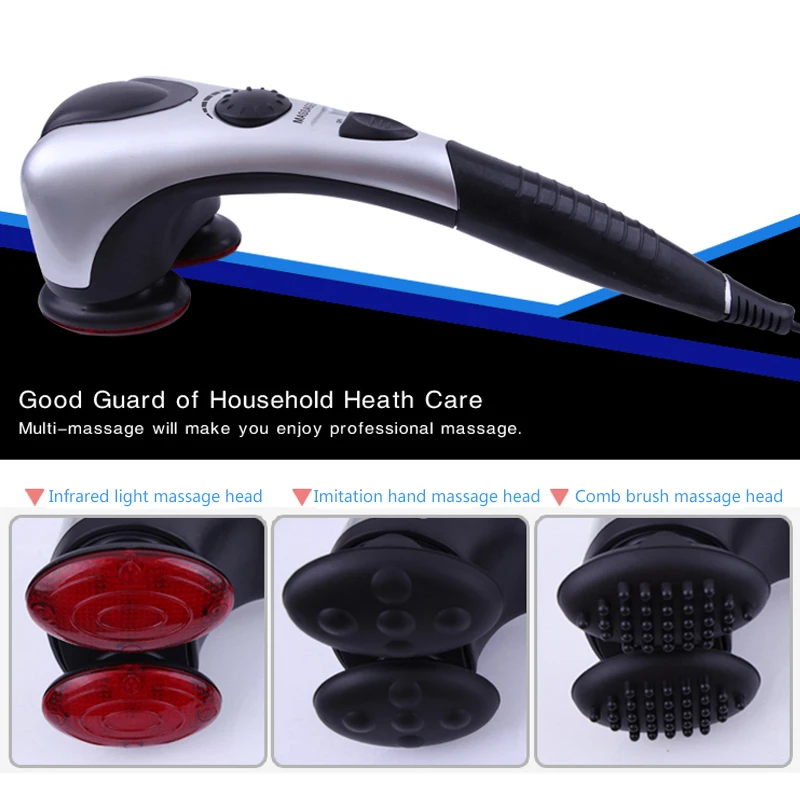 Электрическая массажная палочка горячий компресс массажер молоток плечи талия