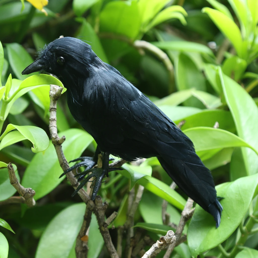 

Artificial Crow Bird Feathered, Nice And Special Garden Home Decor Ornaments