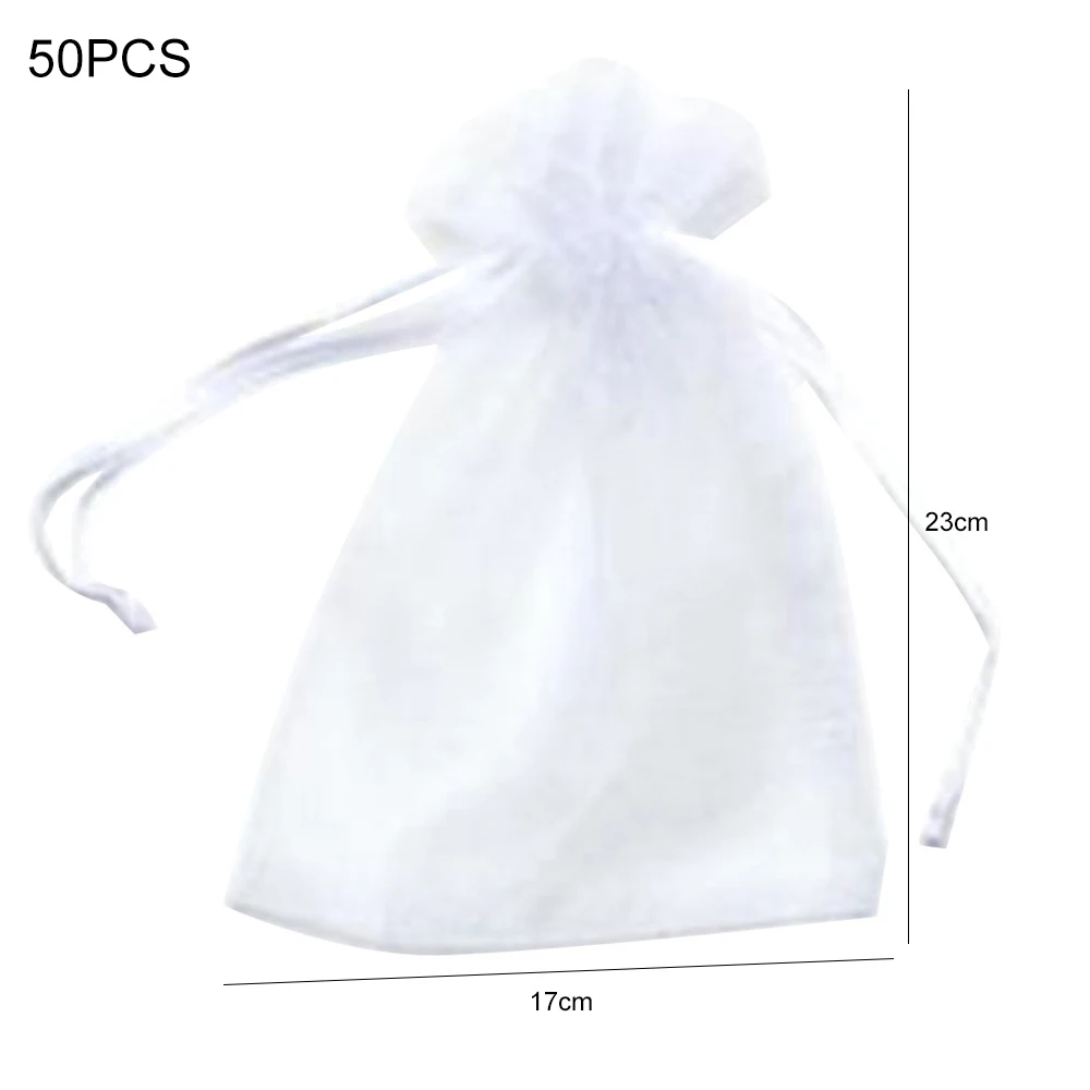 

50 PCS Fruits Plant Nursery Bags Reusable Grapes Gardening Protection Drawstring Mesh Bag For Plants Vegetables Flowers