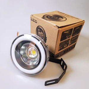 Car LED Spotlight Strong Light Super Bright Lens Headlight 12V off-Road SUV Modified Car Top Light High Spotlight Strobe Light