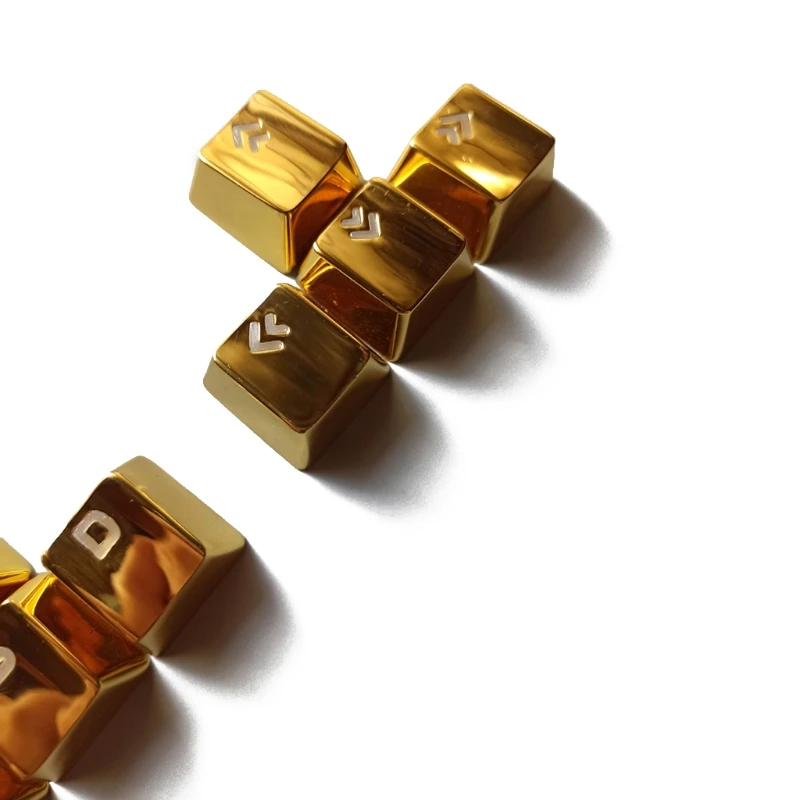 8 шт Металлические клавиши на клавиатуру WASD стрелка цинковый сплав ключ с