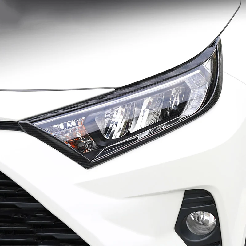 

Lsrtw2017 для Toyota Rav4 Xa50 накладки на раму автомобильной фары декоративные аксессуары для интерьера молдинги 2019 2020 2021