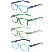 henotin reading glasses clear optical lenses men and women with rectangular frame hd presbyopia diopter magnifier eyeglasses