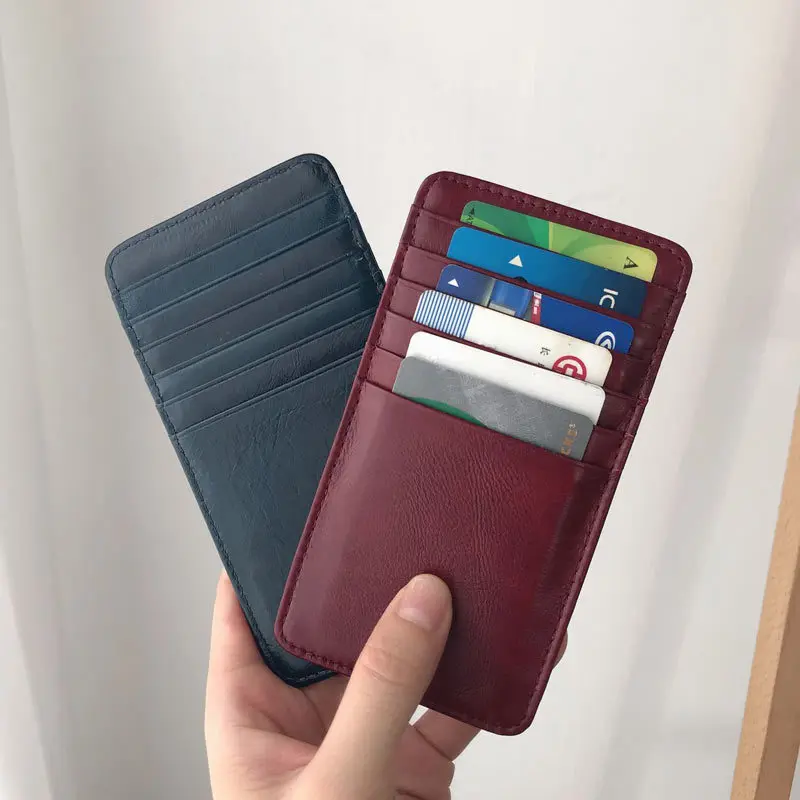 Женский кошелек из натуральной кожи SIKU черный брендовый держатель для карт -