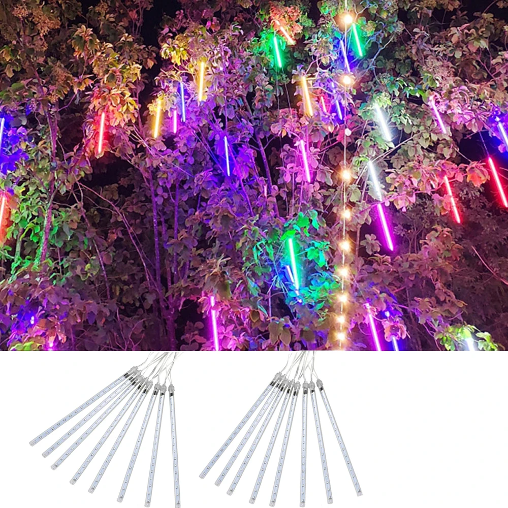 

Уличная декоративсветильник Гирлянда для метеоритного душа, Рождество, Новый год, для дома и сада, светодиодная Водонепроницаемая гирлянда...