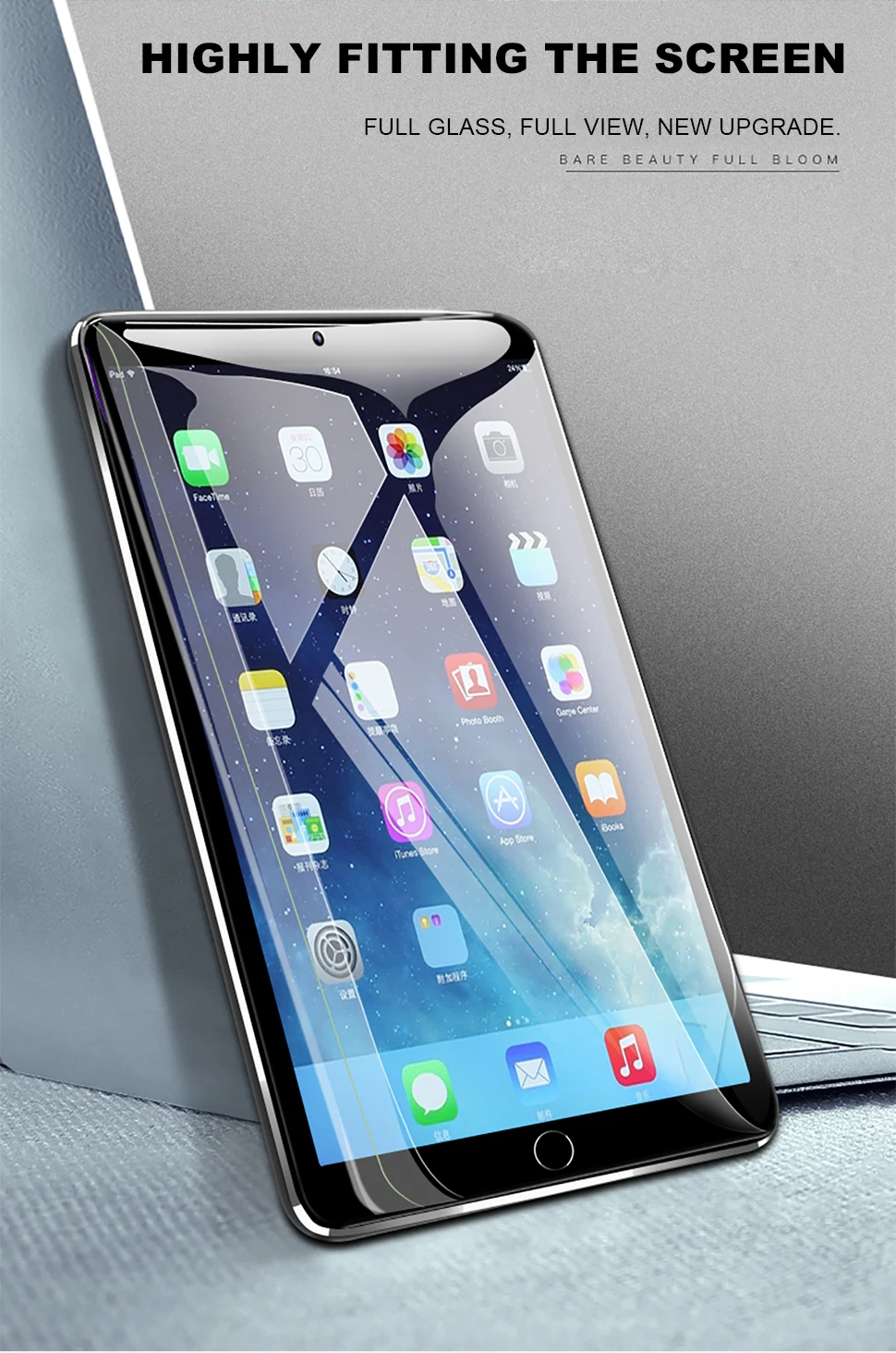 Защитное стекло для экрана для iPad 7th 10,2 закаленное стекло 2 шт./партия 9H твердость HD защитная пленка для экрана для iPad 7th 10,2