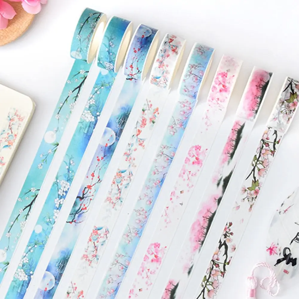 Декоративная Васи-лента с красивыми цветами и водопадами Маскировочная лента