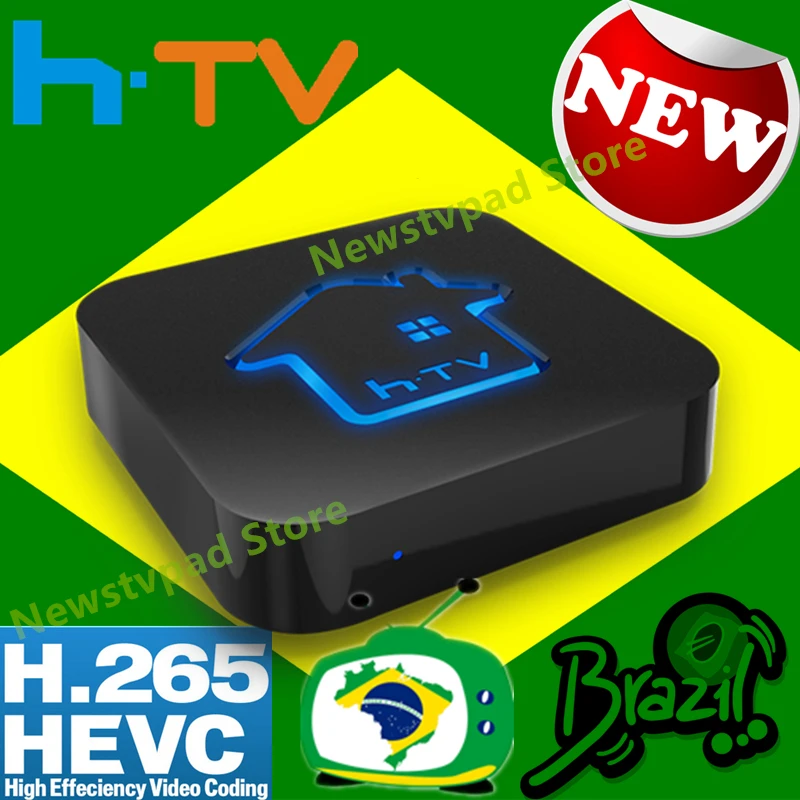 Черный Бразильский ТВ-приставка для A3 коробка H tv 6 коробка HTV 5 ip tv H tv 3 коробка HTV 6 Бразильский Португальский ТВ Интернет-потоковая коробка Live HD Filmes On - Цвет: Черный
