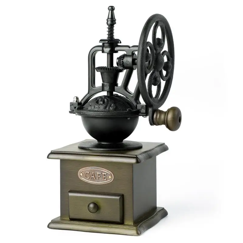 2019 стиль Новинка В стиле ретро Стиль заусенцев Кофе измельчитель ручной