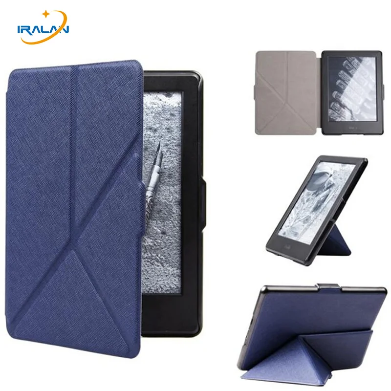 PU Leather Transformer Cover For Amazon Kindle Paperwhite  eReader Flip case for Kindle Paperwhite 123 6" E-book+3 in 1+pen+film