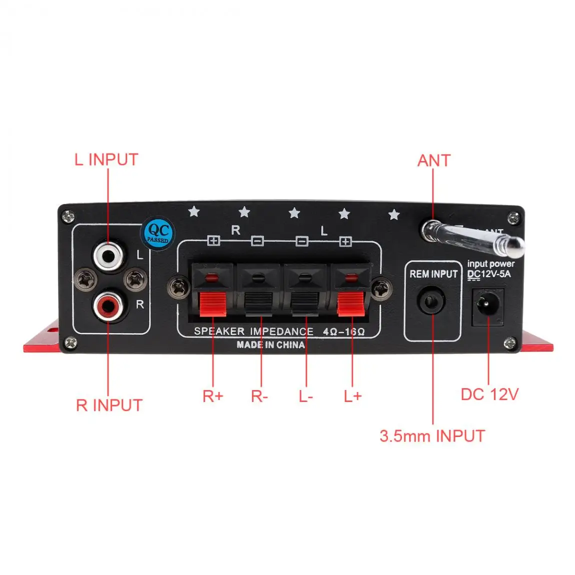 Автомобильный Hi Fi усилитель мощности Kinter MA 120 12 В 2 канала FM радио стерео