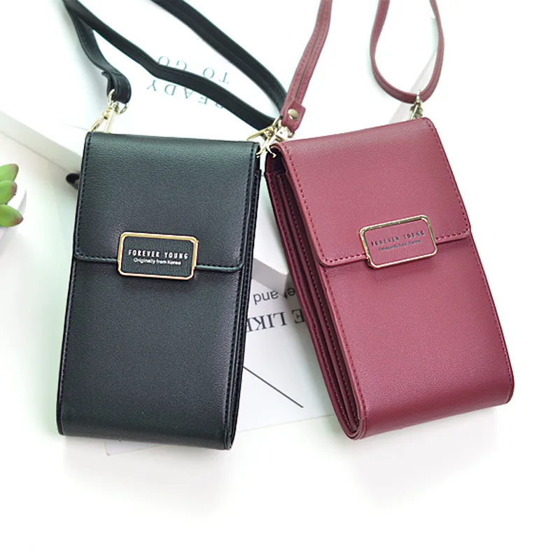 

Brand Mini Crossbody Shoulder Bag Women High Quality Cell Phone Pocket Ladies Purse Clutch Fashion Leather Hasp Handbags Female