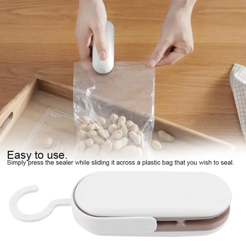 Household Appliances Mini Heat Sealing Machine for Bags Handy Heater Package Sealer Clamps Kitchen Packing Food | Бытовая техника
