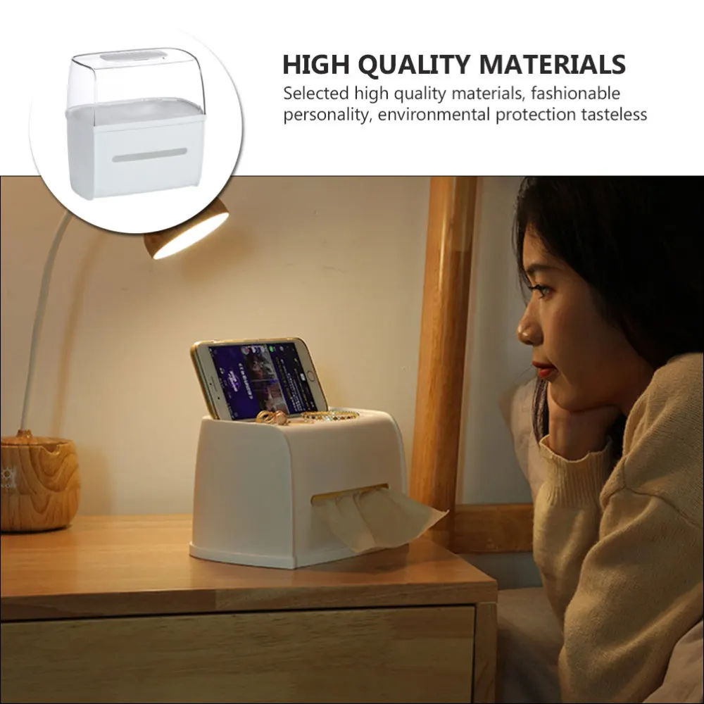 

1Pc Home Paper Napkin Organizer Box Desktop Storage Box Table Paper Tissue Box