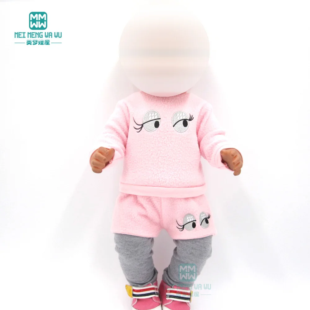 Одежда для кукол 43 см футболка с цветком новорожденных повседневный комбинезон |