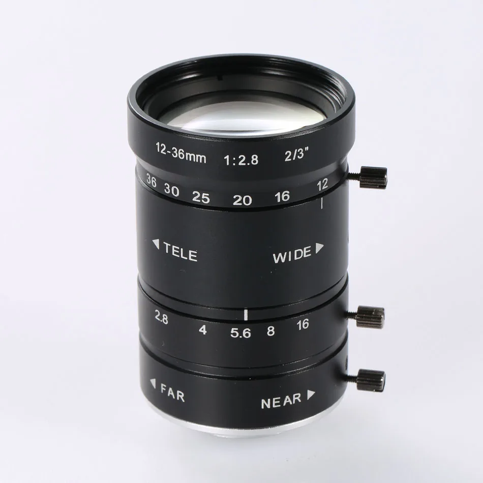 10MP 12 36 мм F2.8 F16 CCTV промышленный зум Микроскоп Объектив большой обзор высокая