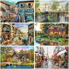 RUOPOTY полноразмерная алмазная живопись, уличная картина 5D, алмазная вышивка сделай сам, мозаика, дом, ландшафт, искусство