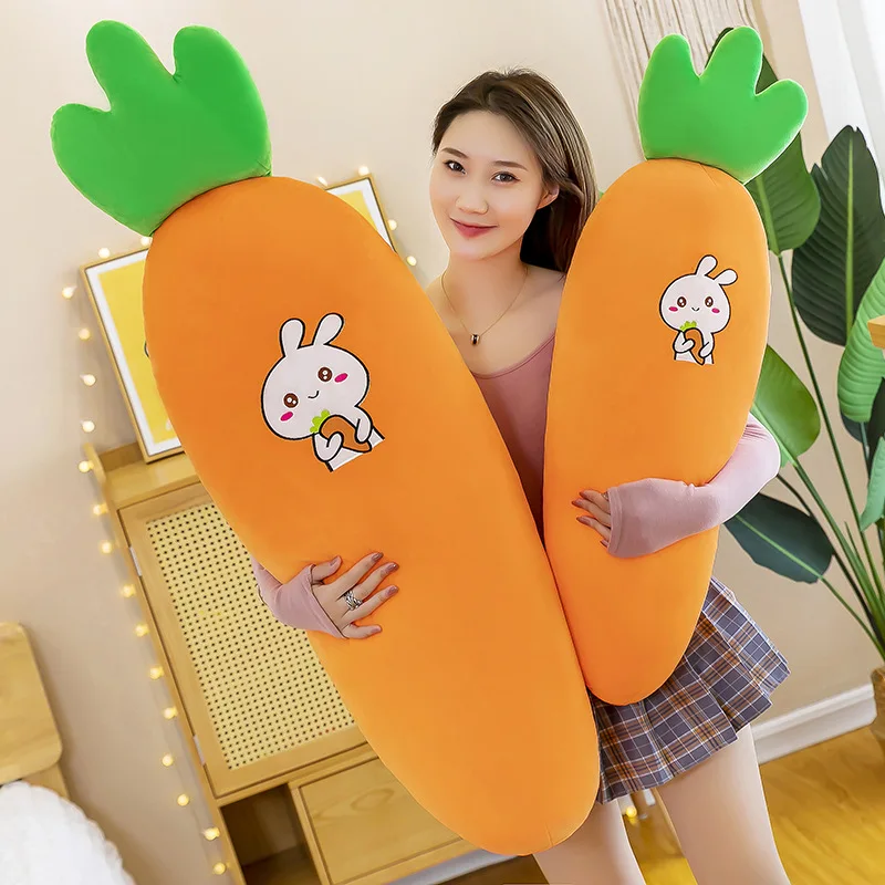 

Zqswkl 65/85/125cm long pillow hugs carrot anime plush toy girls birthday gift large soft toy kawaii rabbit large stuffed toys