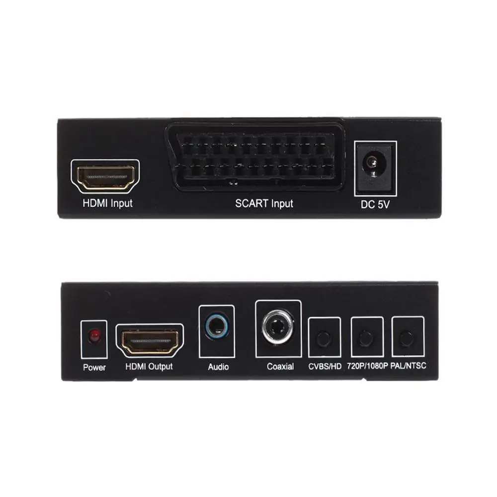 Видеопреобразователь SCART HDMI в цифровой видеопреобразователь с высоким