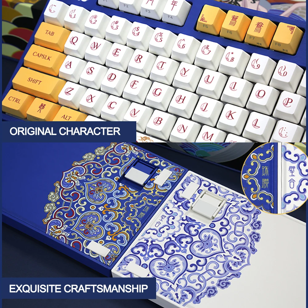 Varmilo Lovebirds Mechanical Keyboard Wired VA87M VA108M for Couples 87 108 Keys Cherry MX Switch No Backligt Game PC Customize