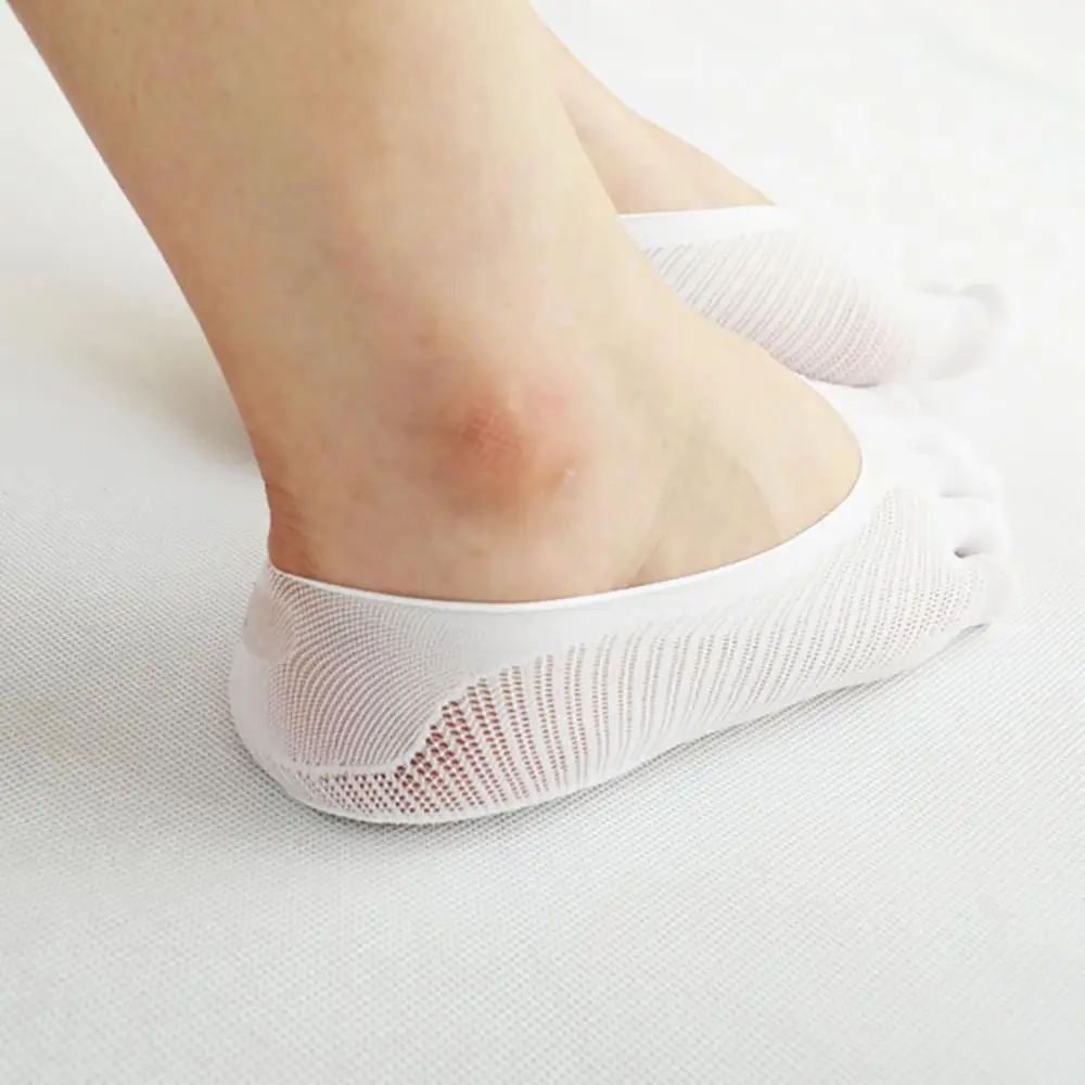 

New Women Five-finger Socks Ladies Shallow Mouth Invisible Boat Socks Women's Toe Socks Ultra-short Thin Glue Breathable Socks