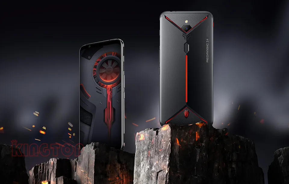 Глобальная версия, мобильный телефон zte nubia Red Magic 3 3S 8G/12G 128/256G 6,6" Snapdragon 855, фронтальный игровой телефон 48MP 5000mAh