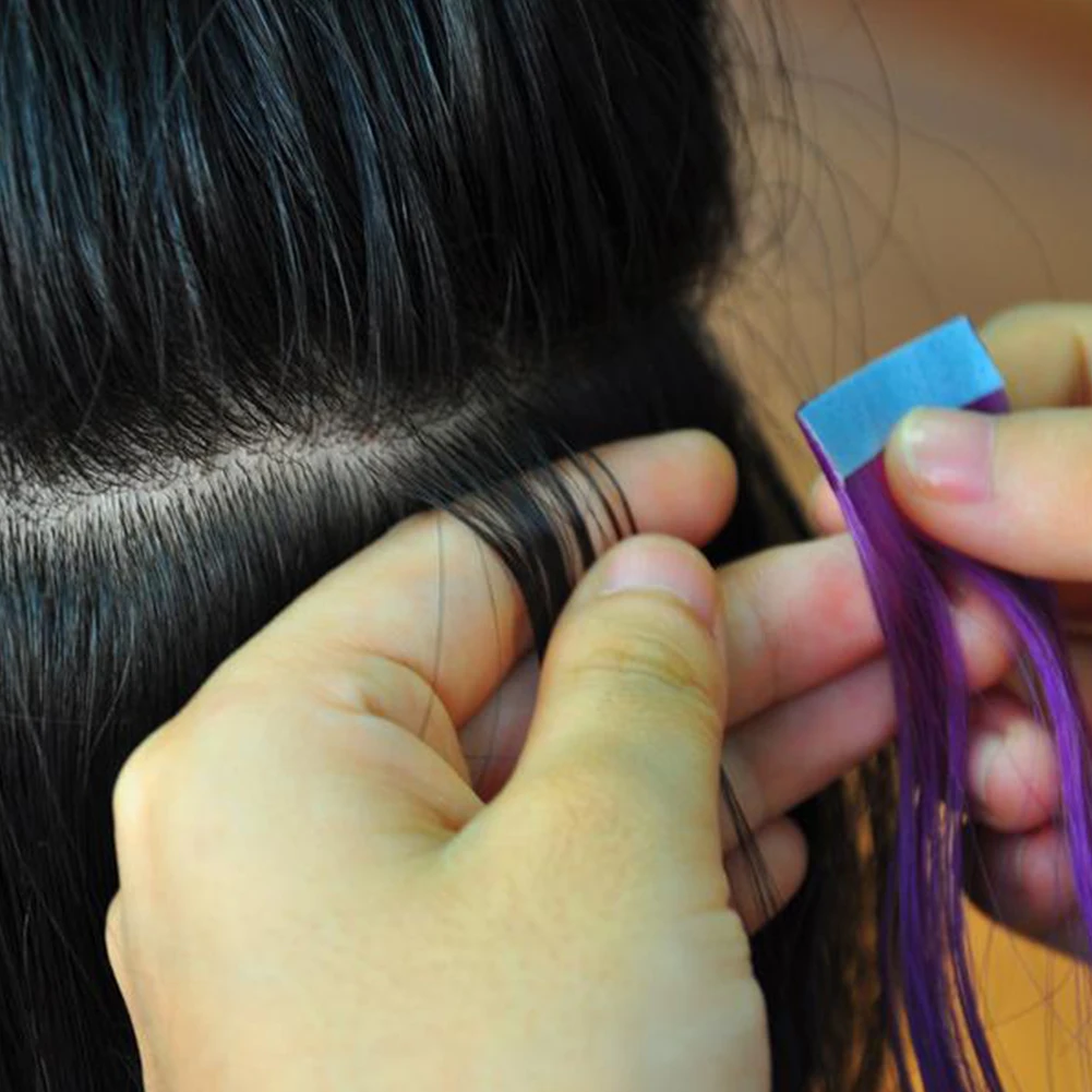 

Портативный Невидимый салонный бесшовный удлинитель волос, домашний съемный полиуретановый парик, аксессуары, Клейкая Двусторонняя лента