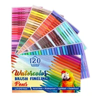 80 colors dual brush pen set watercolor art markers with two sided tips bright and vivid colors acid free 80 different shades