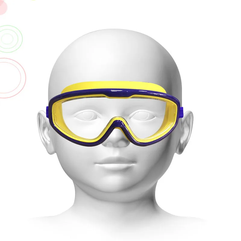 

Kid Swim Goggles Anti-Fog Waterproof Protection Clear Wide Vision Swim Glasses Children Teenagers Big Frame Swimming Eyewear