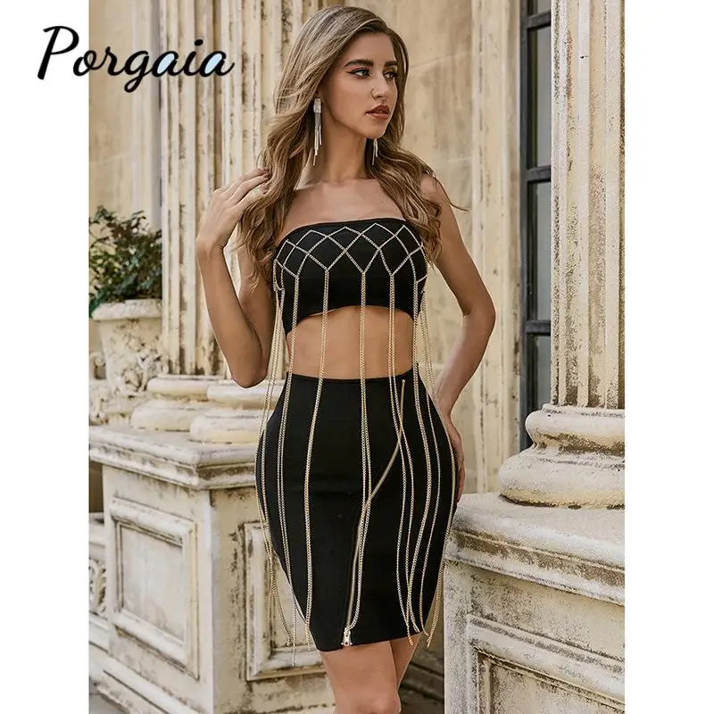 Бандажное платье сексуальное Клубное черное ТРАПЕЦИЕВИДНОЕ вечерние без