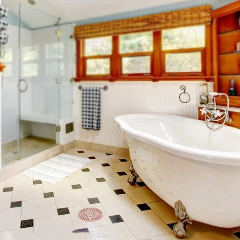 

Hair Extensions Durable Hair Plug Shower Drain Cover Easy to Install and Clean Kit of 10