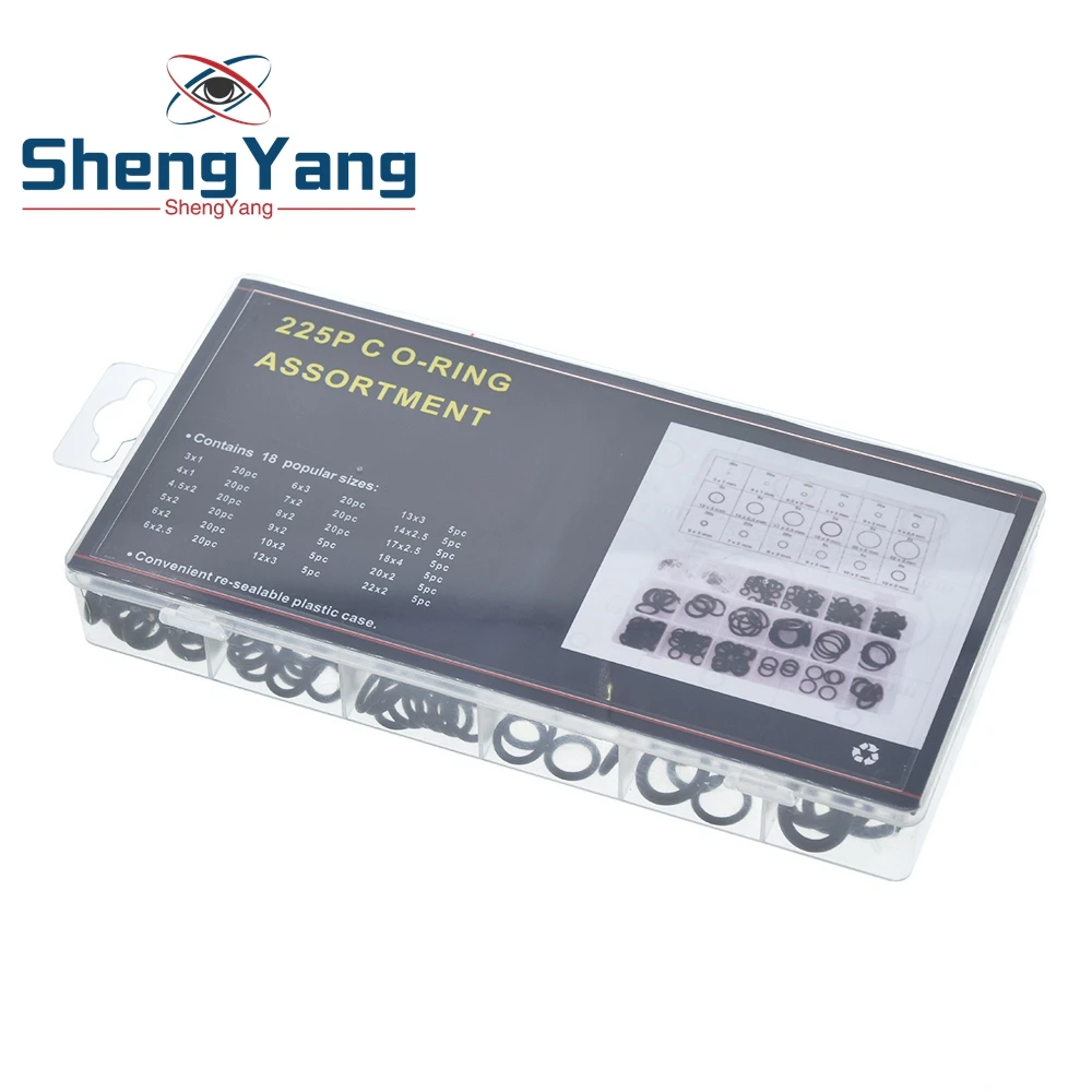 225 шт. резиновое уплотнительное кольцо уплотнительные кольца водонепроницаемые