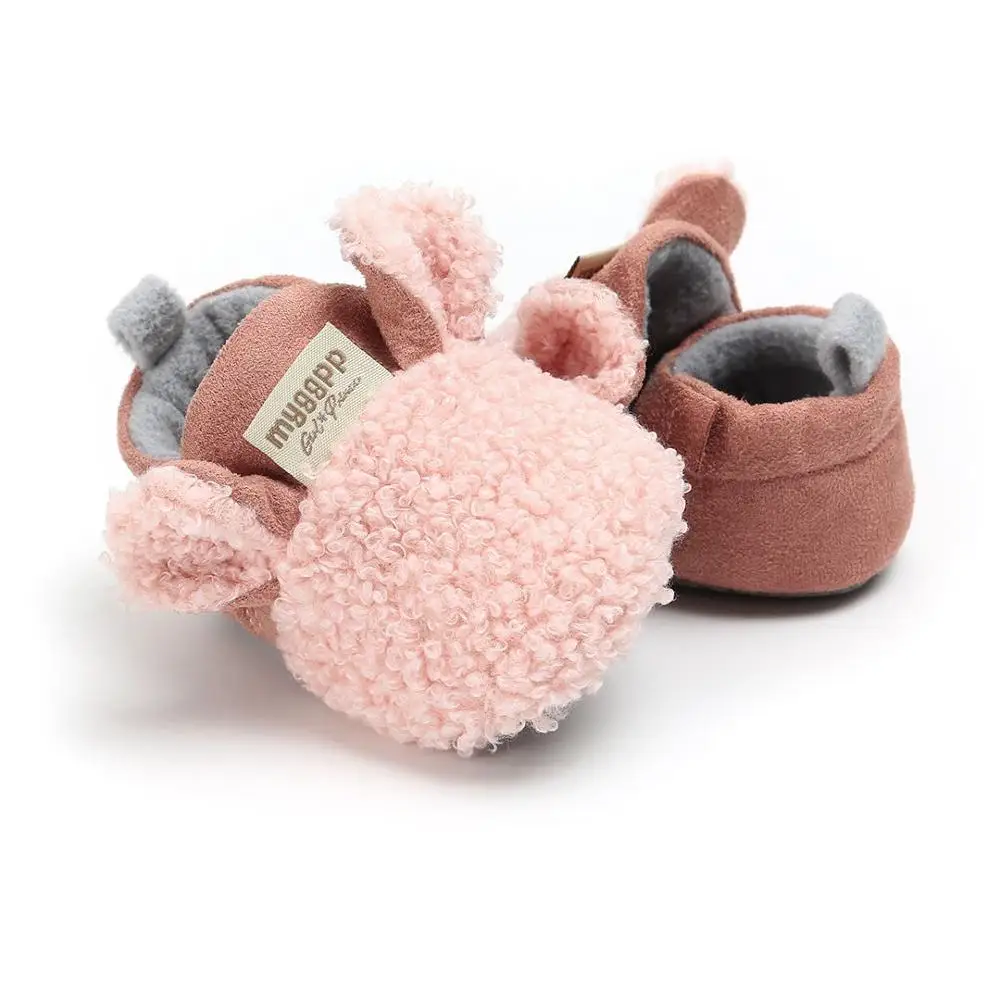 

2020 Winter 0-18M Infant Baby Girl Boy Cute Booties Ear First Walker Toddler Warm Strappy Shoes Newborn Casual Little Kids