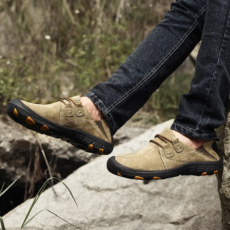 Мужские кожаные кроссовки ручной работы повседневные на шнуровке с низким