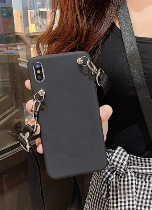 Эксклюзивный чехол для iphone xr xs xsmax x 7 8 6 6s plus наплечный ремень 11 Pro Max 11pro чехлы на