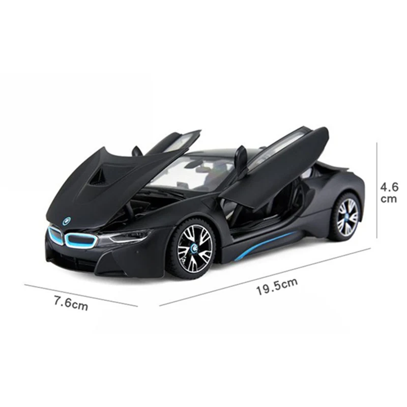 RASTA 1:24 BMW i8 black car сплав модель автомобиля Моделирование украшения коллекция