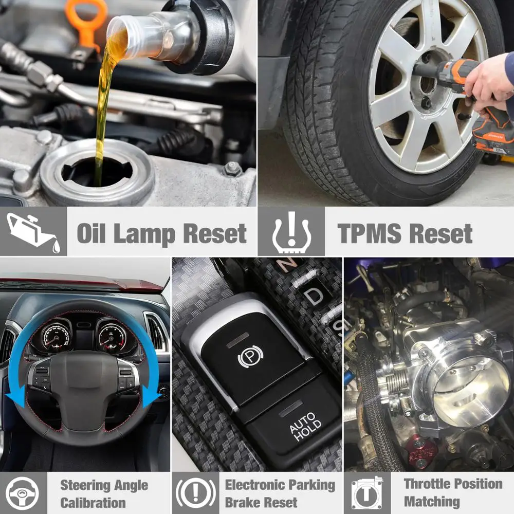 Диагностический инструмент Launch X431 CRP129E CRP123E CRP129 CRP123 Creader VIII OBD2 для ENG/AT/ABS/SRS OBD