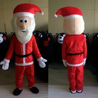santa claus mascot costume christmas elderl claus cosplay fancy dress adult festival outfits advertising apparel