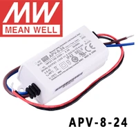 original mean well apv 8 24 meanwell 24v0 34a constant voltage design 8w single output led switching power supply