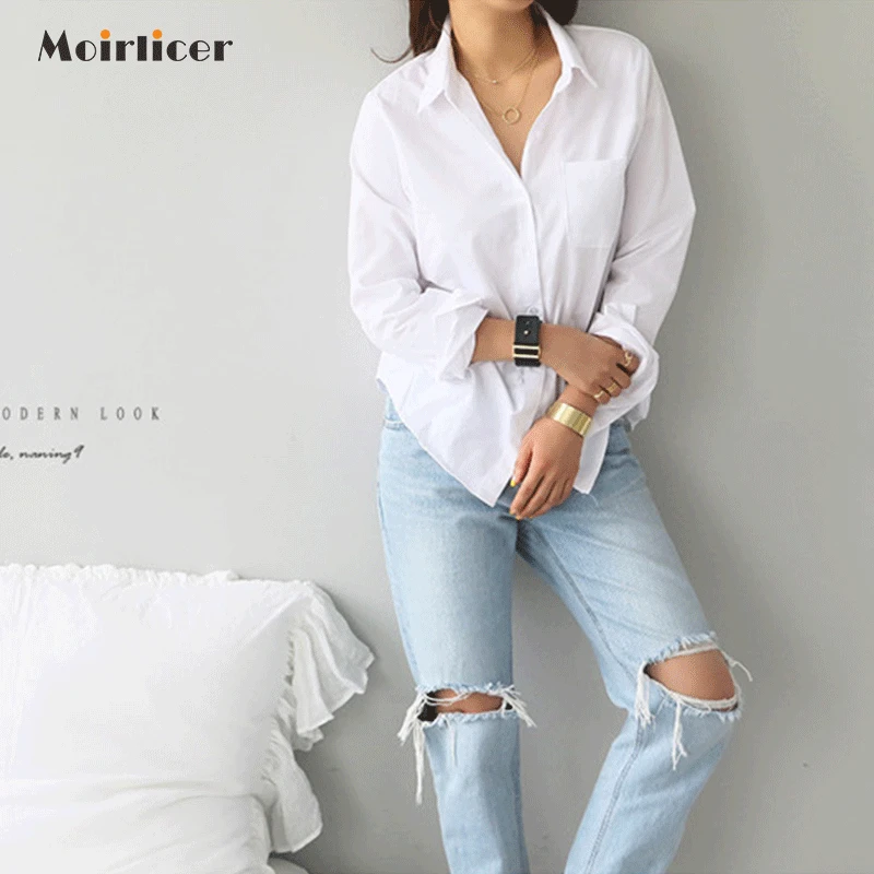 Женские рубашки и блузки 2019 женская блузка Топ с длинным рукавом повседневные