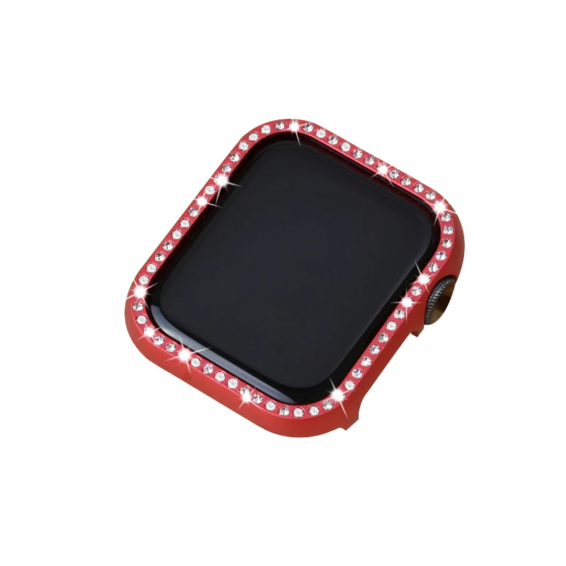 ProBefit блестящее со стразами защитный чехол для Apple Watch Series 3 2 1 38 мм 42 мм Чехлы для iWatch 5 4 Металлический Чехол